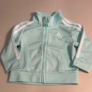 Adidas baby track suit jacket  - Aqua and White